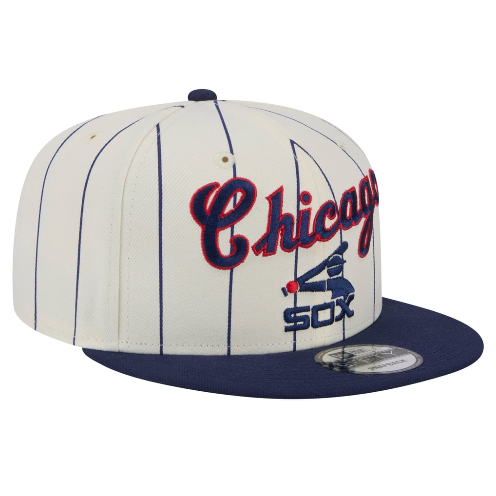 Chicago White Sox New Era Jersey Pinstripe 9FIFTY Snapback Hat - Cream