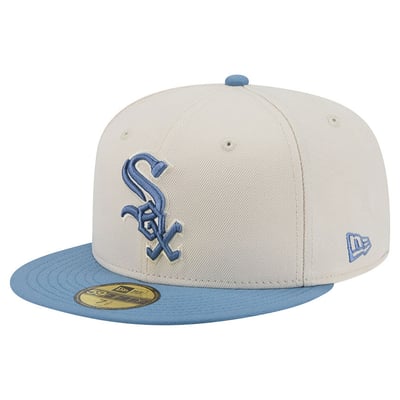 Chicago White Sox New Era Color Pack 59FIFTY Fitted Hat - Cream/Light Blue