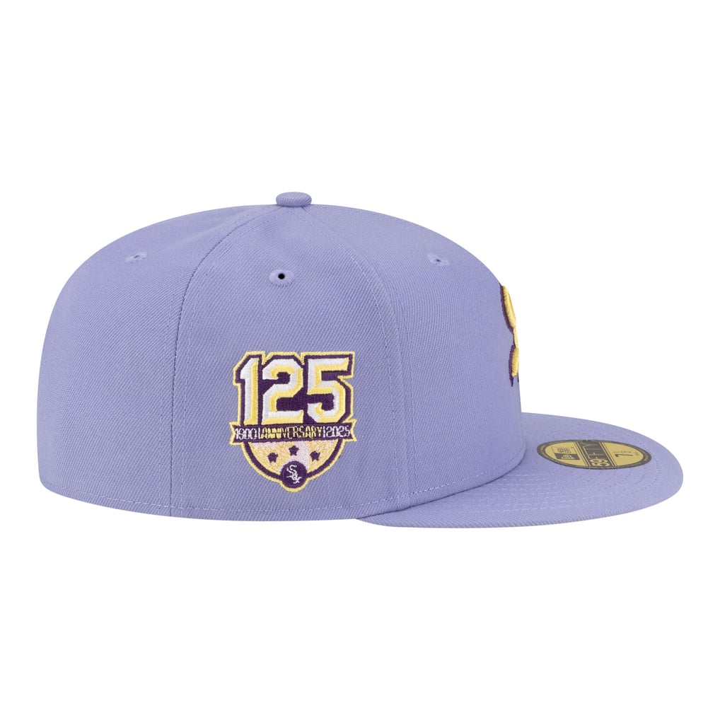Chicago White Sox New Era Lavender Bloom 59FIFTY Fitted Hat - Light Purple