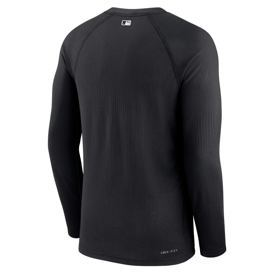 Chicago White Sox Nike Authentic Collection Game Raglan Performance Long Sleeve T-Shirt - Black