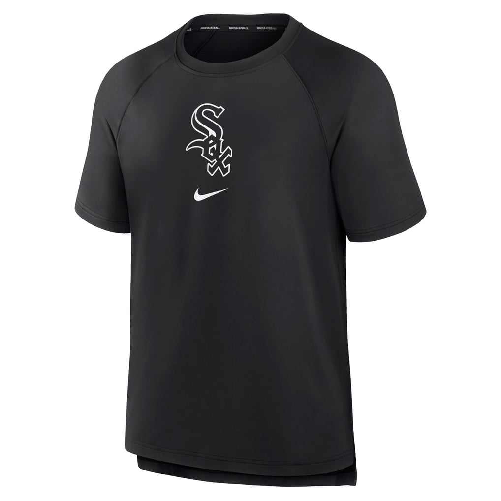 Chicago White Sox Nike Authentic Collection Pregame Raglan Performance T-Shirt - Black