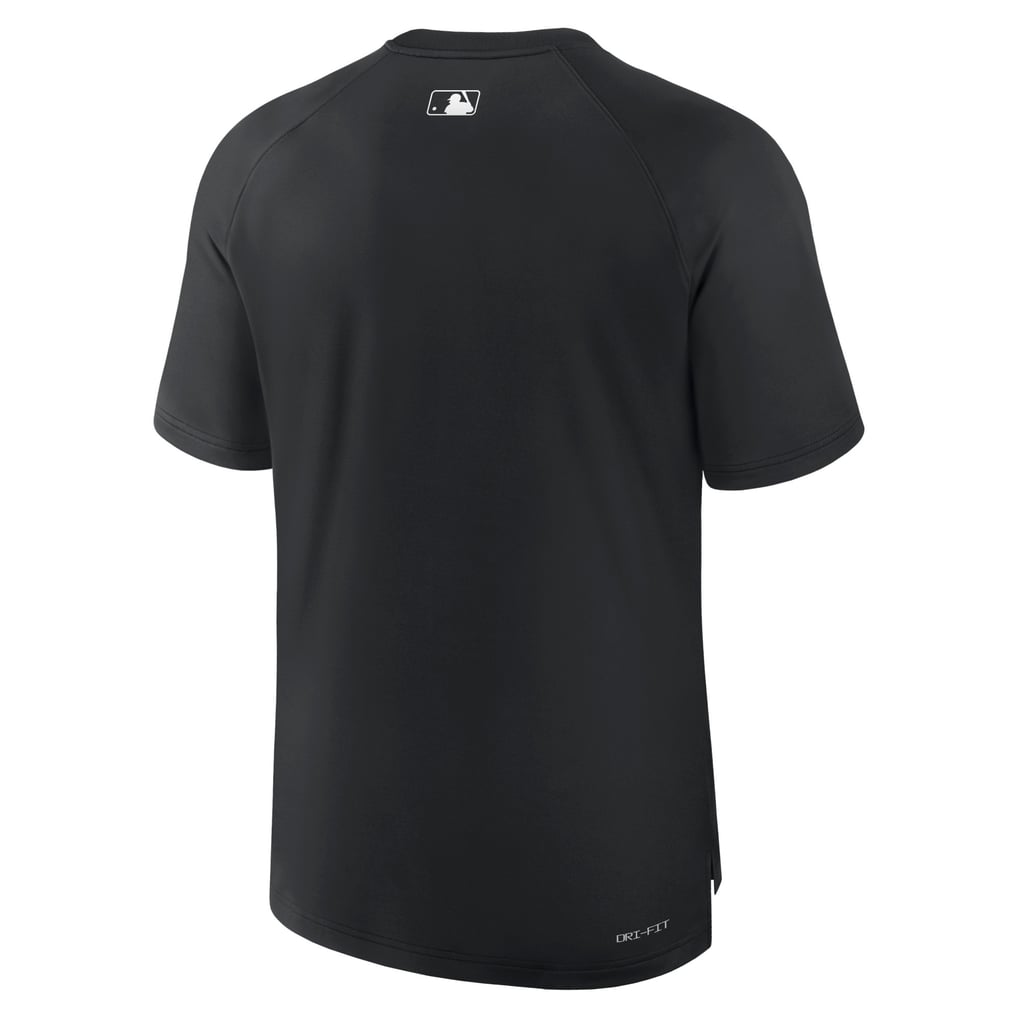 Chicago White Sox Nike Authentic Collection Pregame Raglan Performance T-Shirt - Black