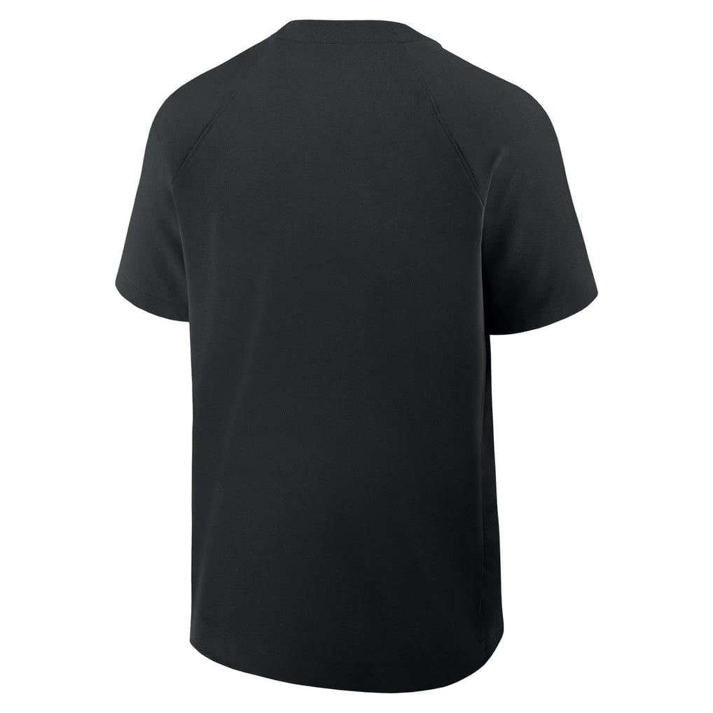 Chicago White Sox Nike Authentic Collection Raglan Short Sleeve Windshirt - Black