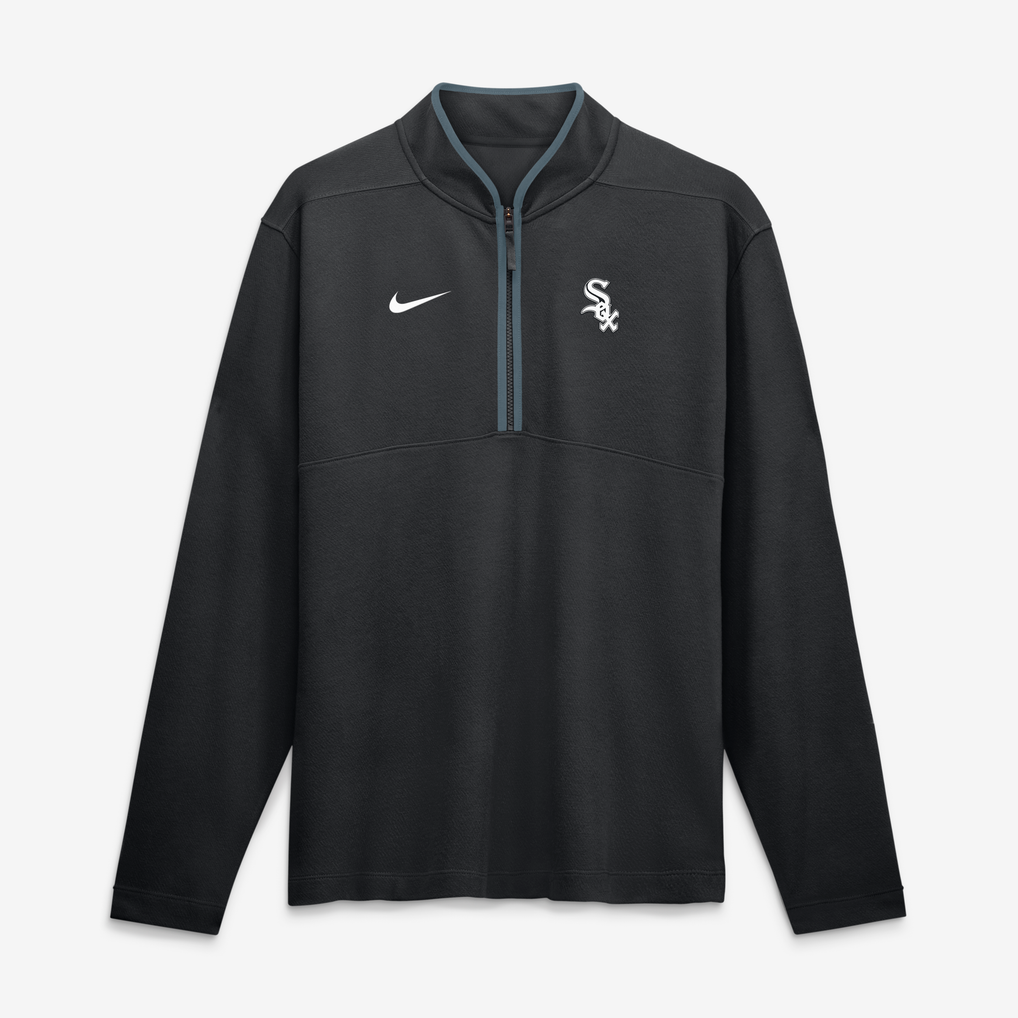 Chicago White Sox Nike Dri-FIT Victory Half-Zip Pullover - Black