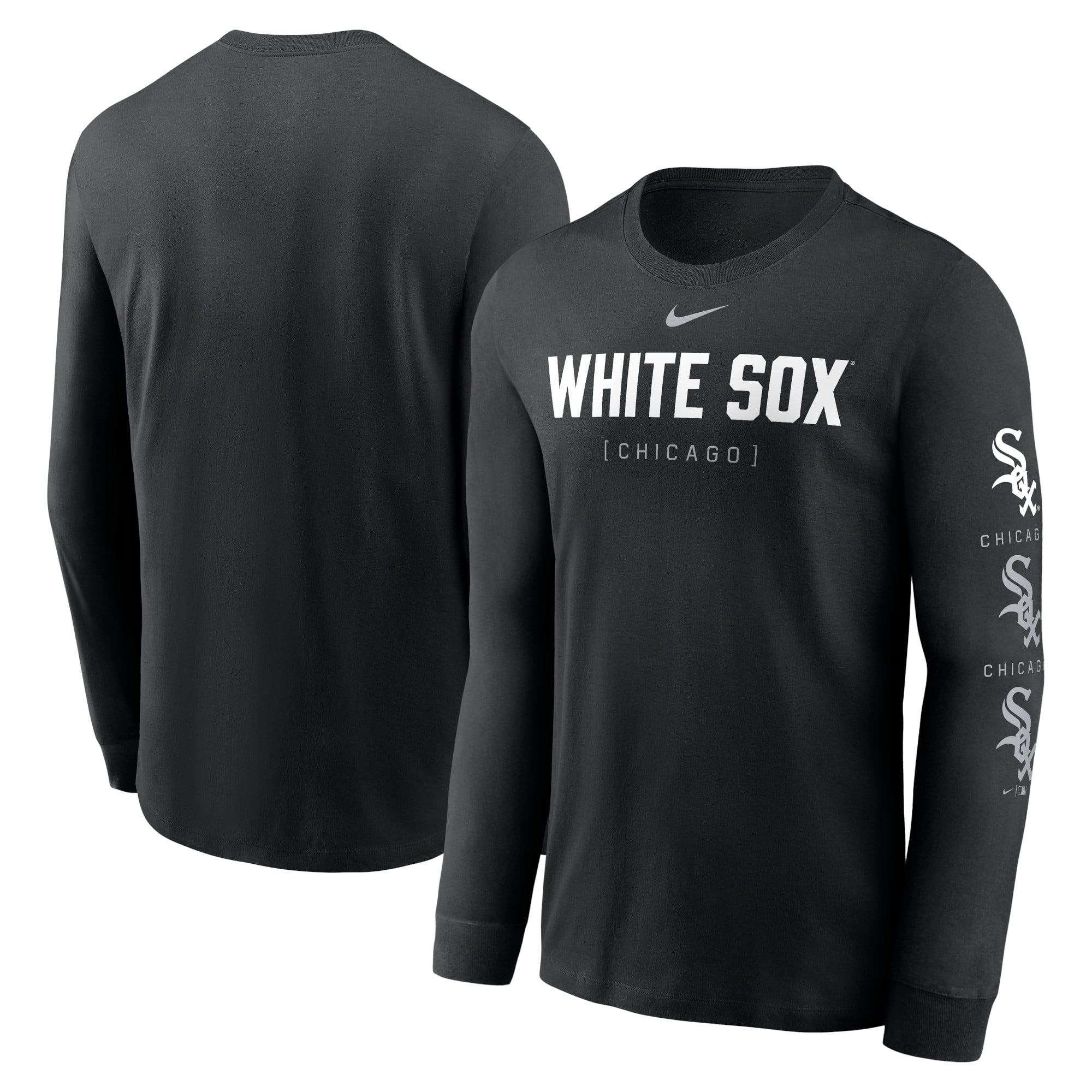 Chicago White Sox Men's New Era Evergreen Basic T-Shirt - Black 25 / 3XL Chicago White Sox Men's New Era Evergreen Basic T-Shirt - Black 25 / 3XL