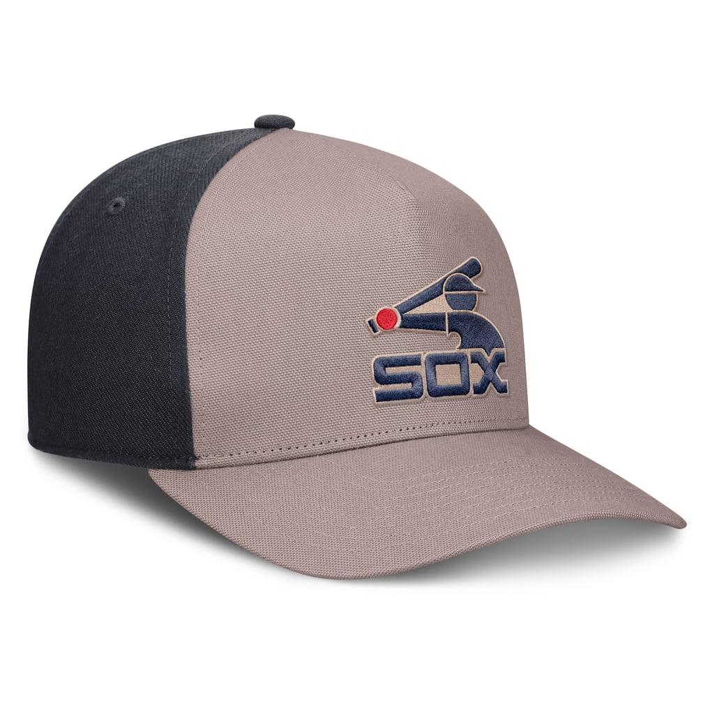 Chicago White Sox Nike Cooperstown Rise A-Frame Adjustable Hat - Light Brown/Navy