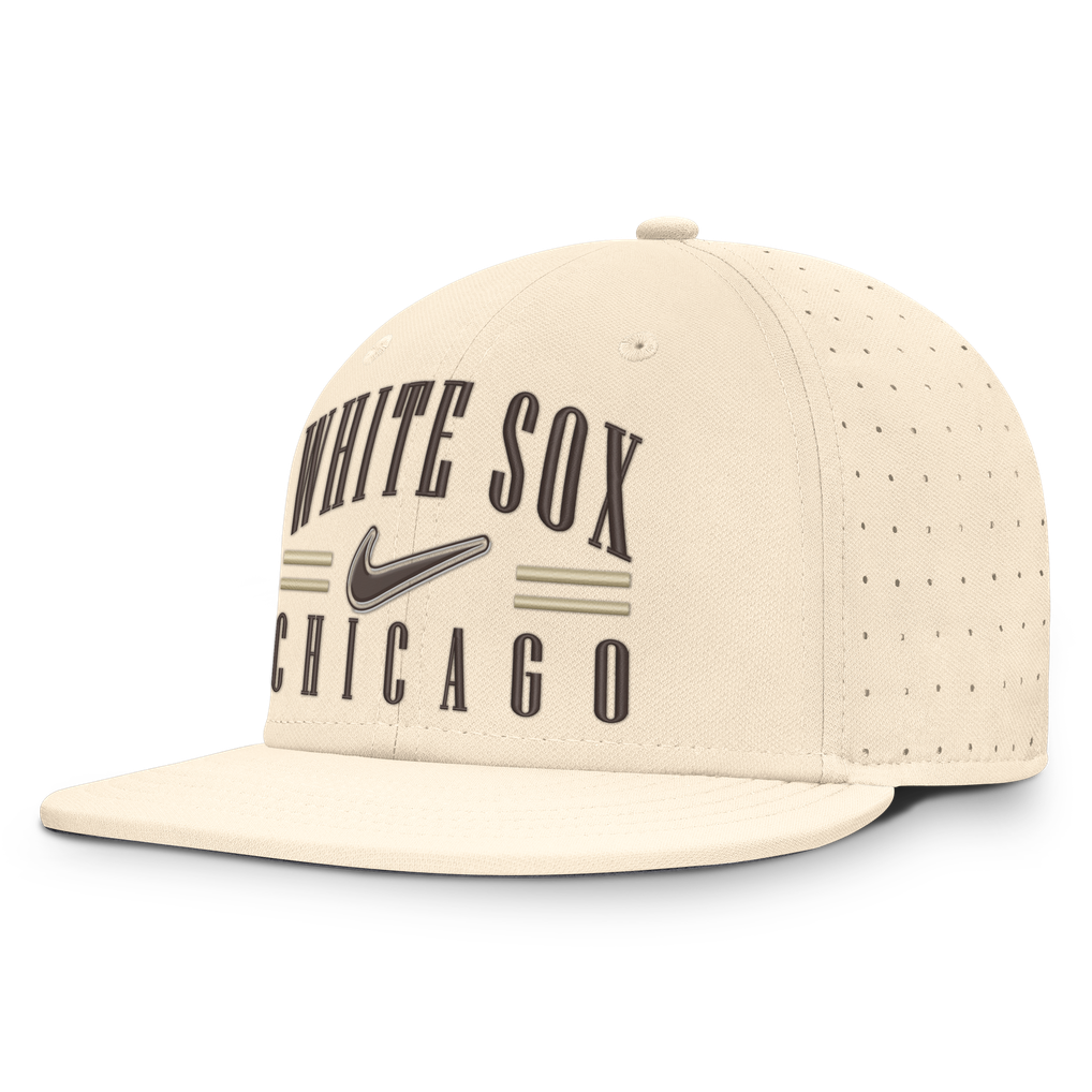 Chicago White Sox Nike True Dri-FIT AeroBill Fitted Hat - Natural