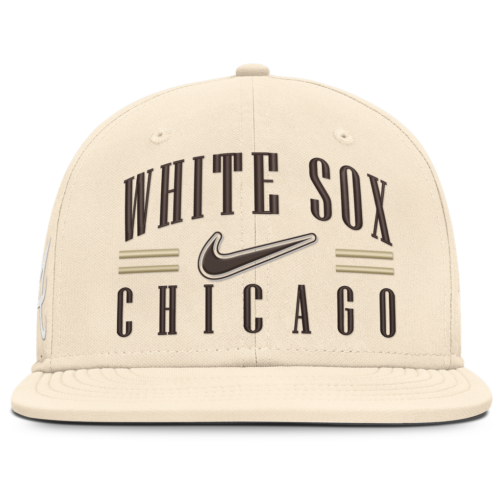 Chicago White Sox Nike True Dri-FIT AeroBill Fitted Hat - Natural