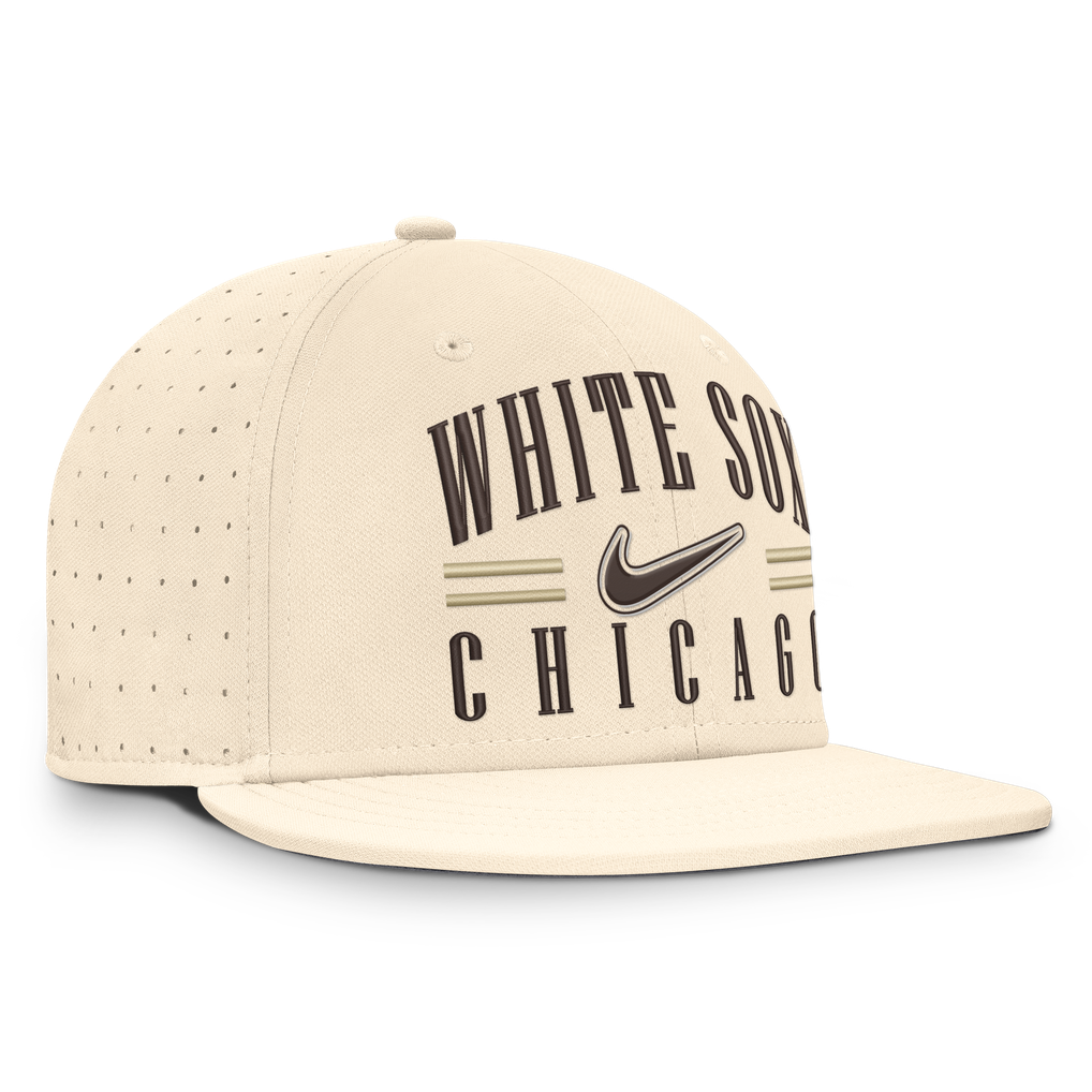 Chicago White Sox Nike True Dri-FIT AeroBill Fitted Hat - Natural