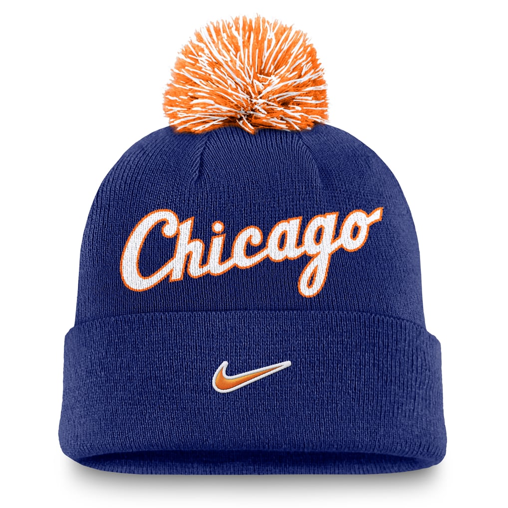  Chicago White Sox Nike Peak Cuffed Knit Hat with Pom - Royal