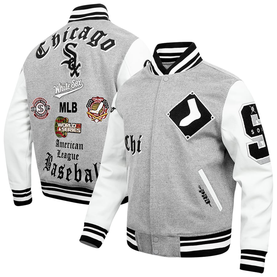 Chicago White Sox Pro Standard Old English Full-Zip Varsity 