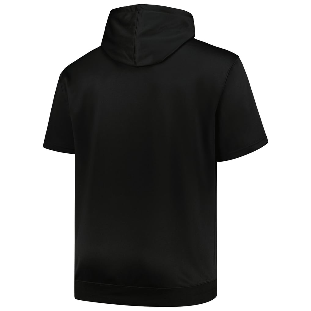 Chicago White Sox Profile Big & Tall Contrast Short Sleeve Pullover Hoodie - Black