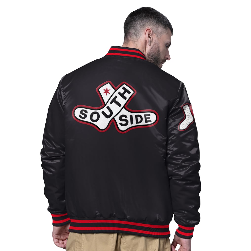  Chicago White Sox Starter City Connect Full-Snap Varsity Jacket - Black