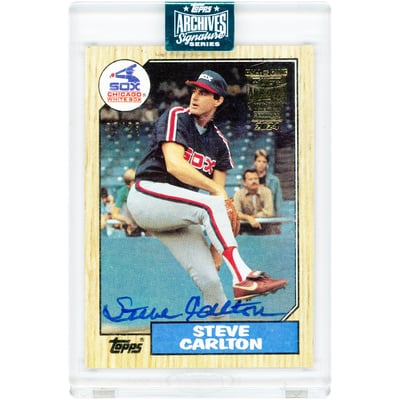 Steve Carlton Chicago White Sox Autographed 2024 Topps Archives Signatures Series 1987 Topps Design #718 #7/23 Card