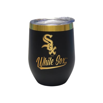 Chicago White Sox The Memory Company 12oz. Stainless Steel Gold Lettering Stemless Wine Tumbler