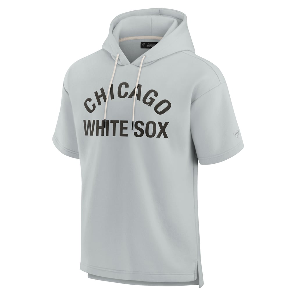 Chicago White Sox Fanatics Unisex Elements Super Soft Fleece Short Sleeve Pullover Hoodie - Gray