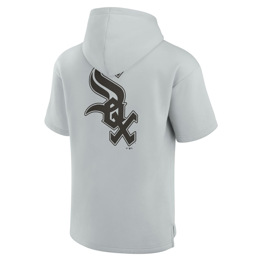 Chicago White Sox Fanatics Unisex Elements Super Soft Fleece Short Sleeve Pullover Hoodie - Gray