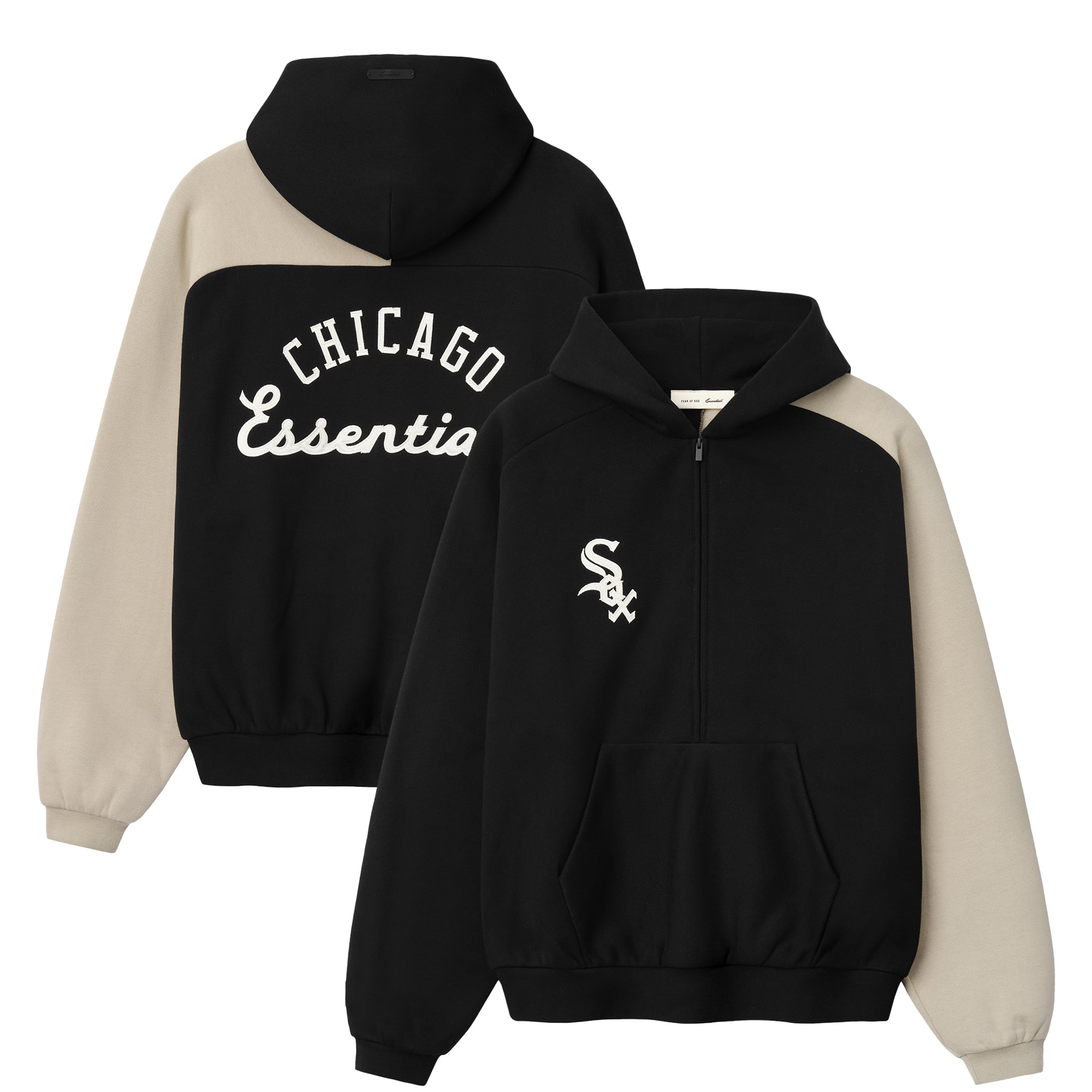 Chicago White Sox Fear of God x MLB Unisex Half-Zip Raglan Sport 