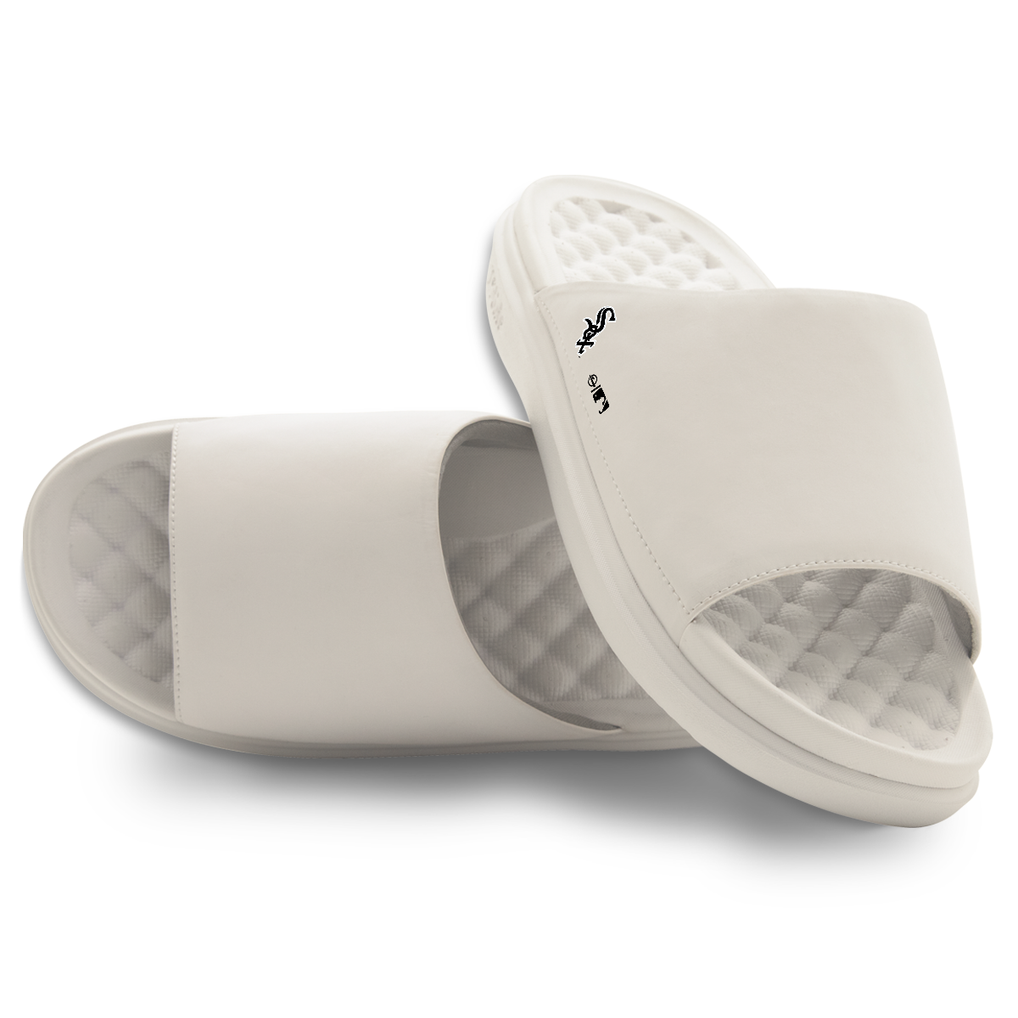 Chicago White Sox ISlide Unisex Minimalistic Motive Slide Sandals - Cream