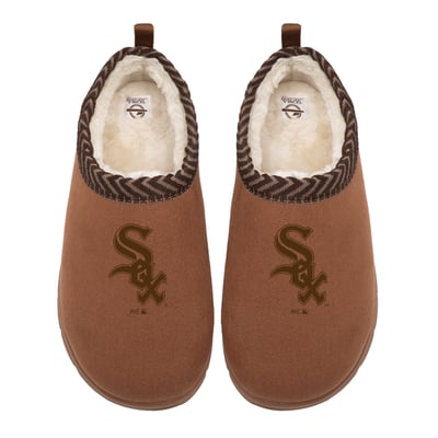 Chicago White Sox ISlide Unisex Tonal Logo Mission Slippers - Tan
