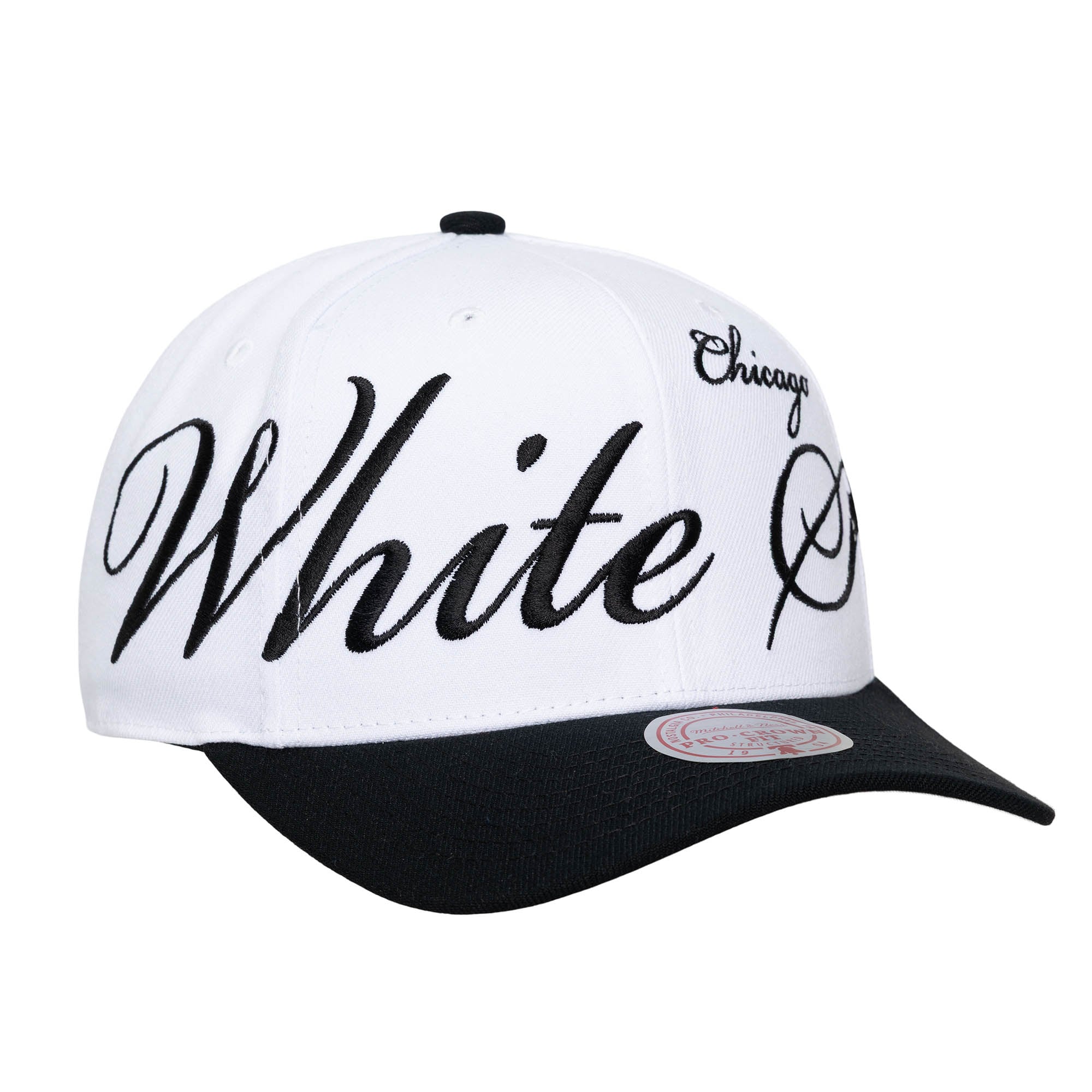 Unisex Chicago White Sox Mitchell & Ness White/Black XL Script Pro 