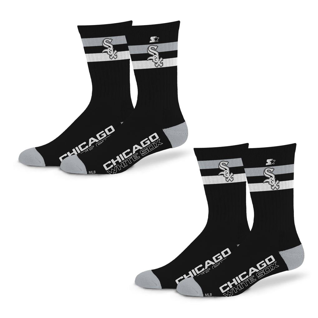 Chicago White Sox Starter Unisex Team Color 2-Stripe 2-Pack Crew Socks Set