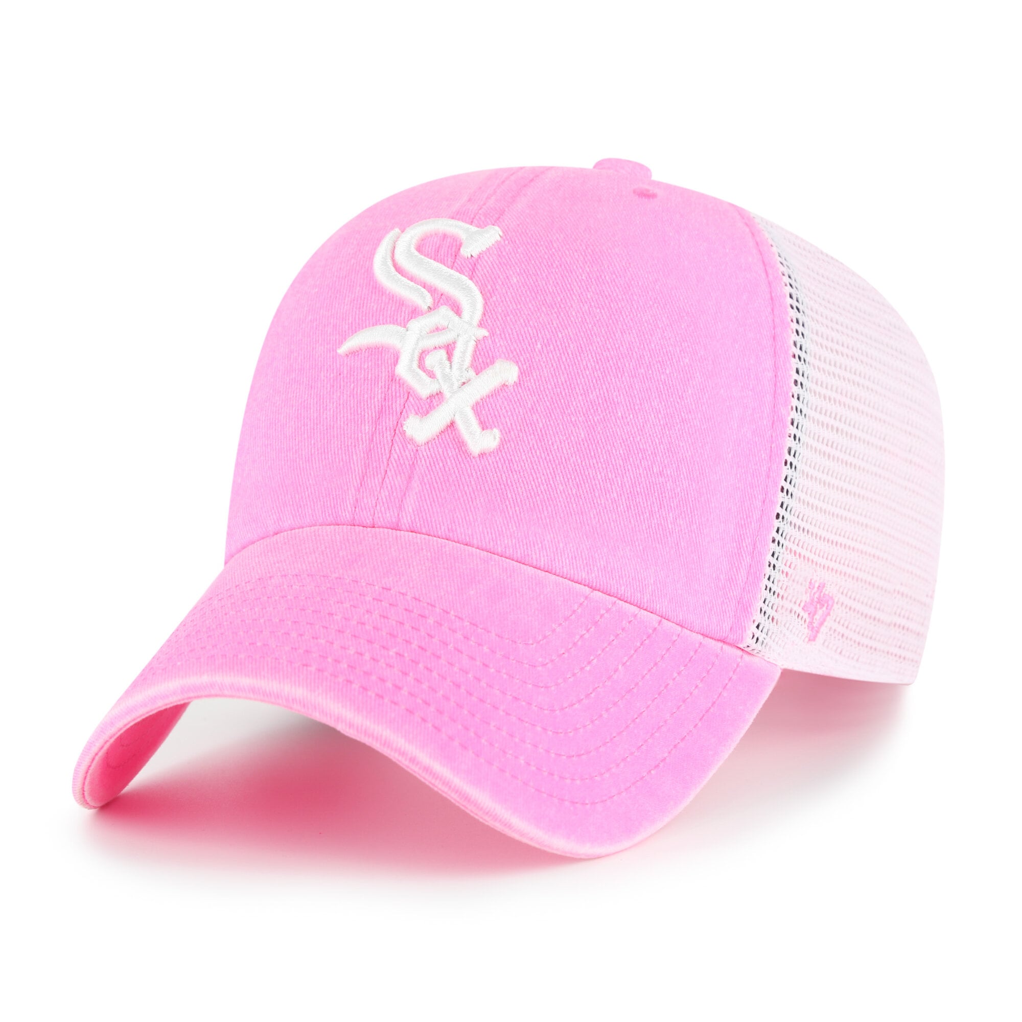 47 Brand Womens Chicago White Sox Black Baseball Cap With Pink Logo 47 Chicago White Sox MLB Fan Cap, Hats for sale | eBay main image 2