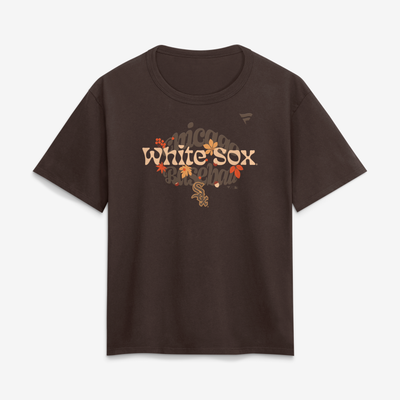 Chicago White Sox Women's Fall Leaves T-Shirt - Brown