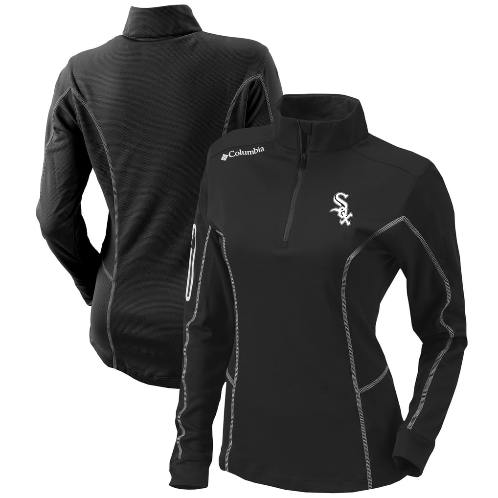  Chicago White Sox Columbia Women's Omni-Wick Shotgun Quarter-Zip Pullover Top - Black