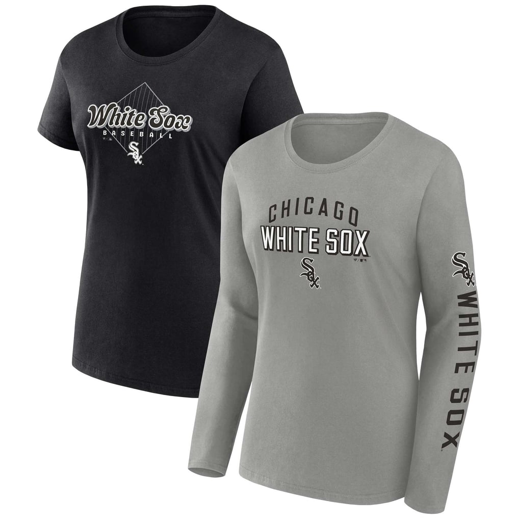 Chicago White Sox Fanatics Women's T-Shirt Combo Pack - Gray/Black