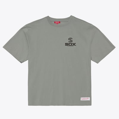 Chicago White Sox Mitchell & Ness Women's Core Essentials Micro Logo T-Shirt - Gray
