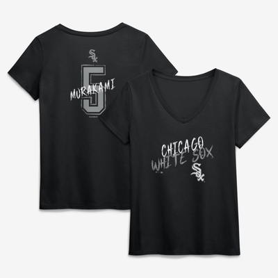 Munetaka Murakami Chicago White Sox Women's Hustle Name & Number V-Neck T-Shirt - Black