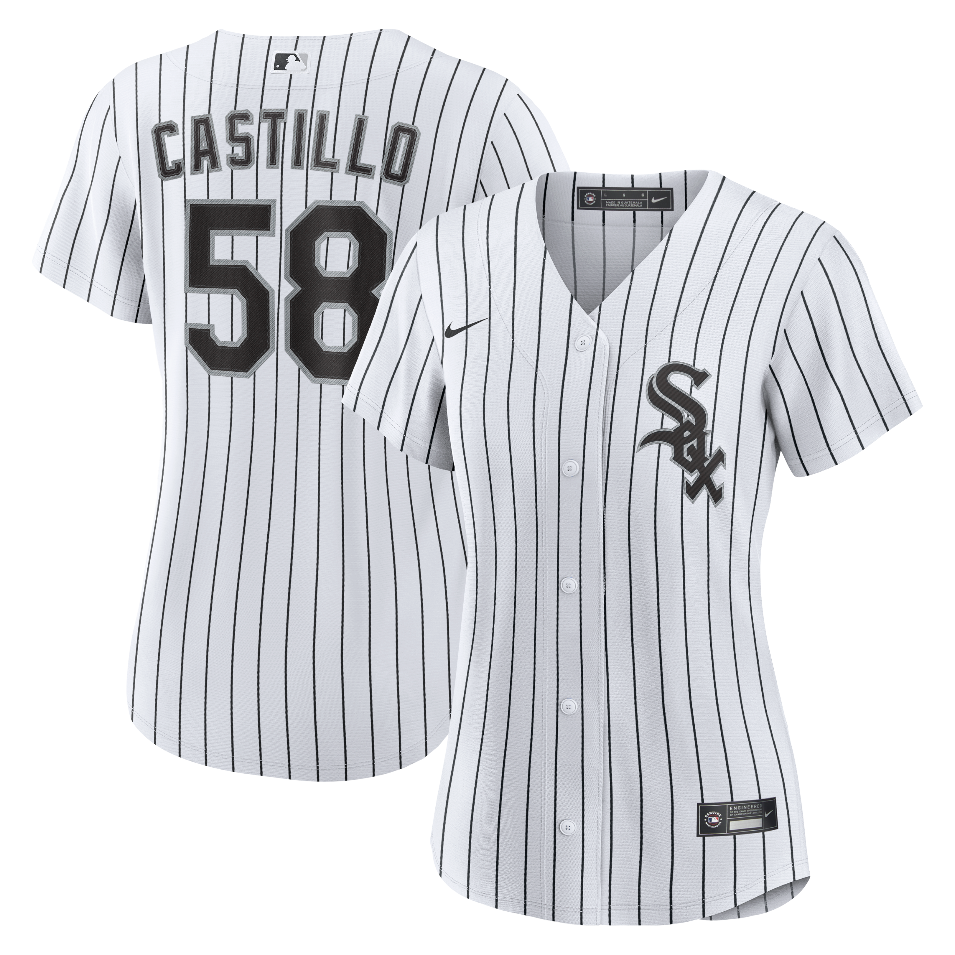 Luis Castillo Chicago White Sox Women's Home Replica Jersey White