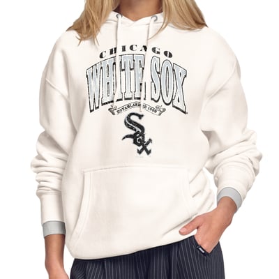 Chicago White Sox Starter Women's Home Run Legacy Fleece Hoodie - Cream