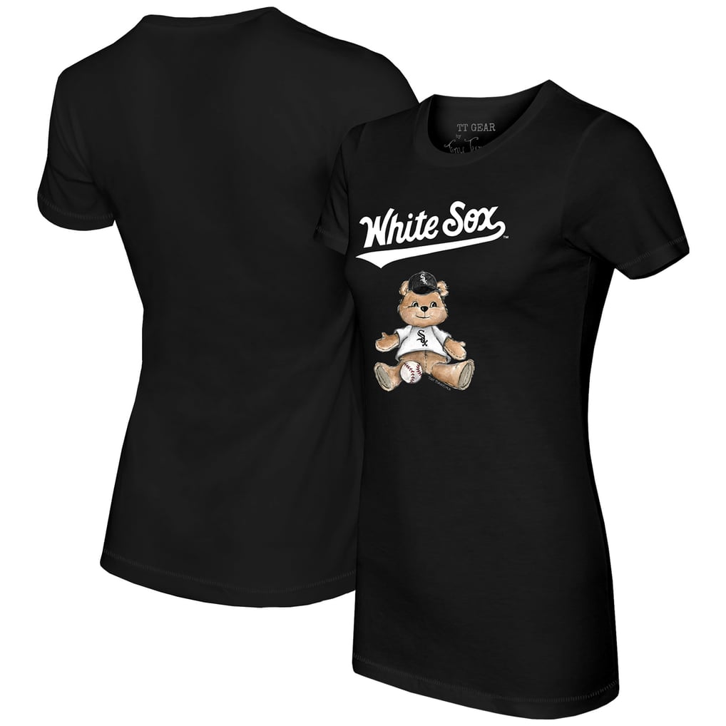 Chicago White Sox Tiny Turnip Women's Teddy Boy T-Shirt - Black