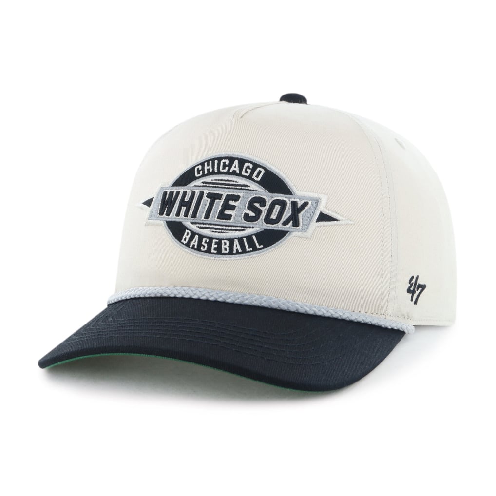 Chicago White Sox '47 Youth Frame Out Hitch Adjustable Hat - Natural/Black