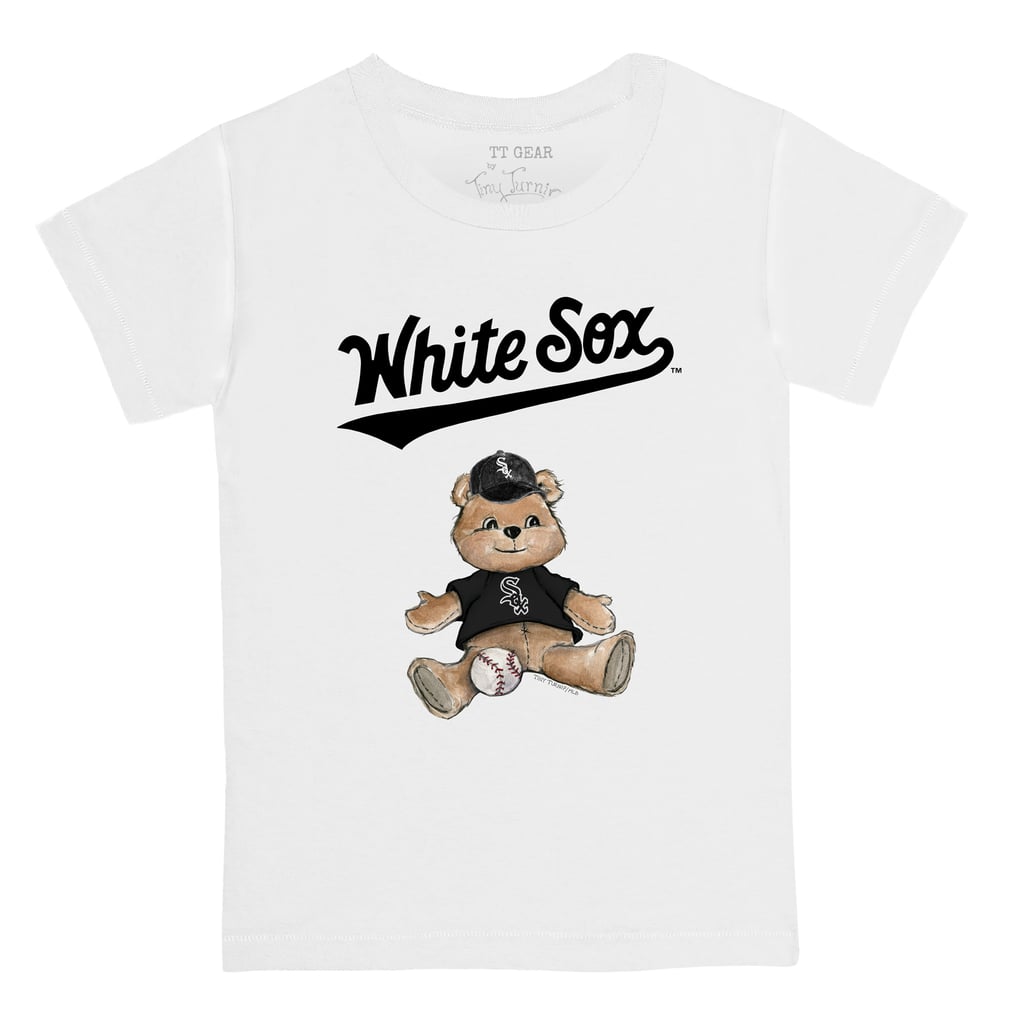 Chicago White Sox Tiny Turnip Youth Teddy Boy T-Shirt - White