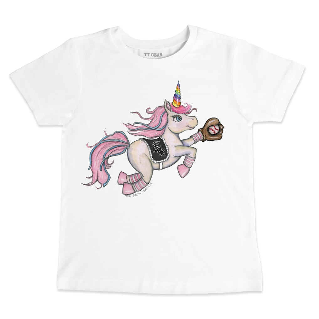 Chicago White Sox Tiny Turnip Youth Unicorn T-Shirt - White