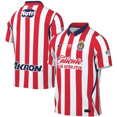 Chivas Nike 2026/27 Home Stadium Replica Sponsor Jersey - White/Red