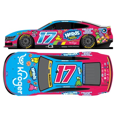 Chris Buescher Action Racing 2026 #17 Kroger/Nerds Gummy Clusters 1:64 Regular Paint Die-Cast Ford Mustang