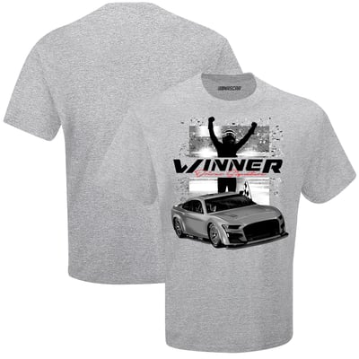 Christopher Bell Classic Ink 2026 Cook Out Southern 500 Race Winner T-Shirt - Athletic Heather Gray
