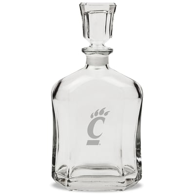 Cincinnati Bearcats 23.75oz. Crystal Whiskey Decanter
