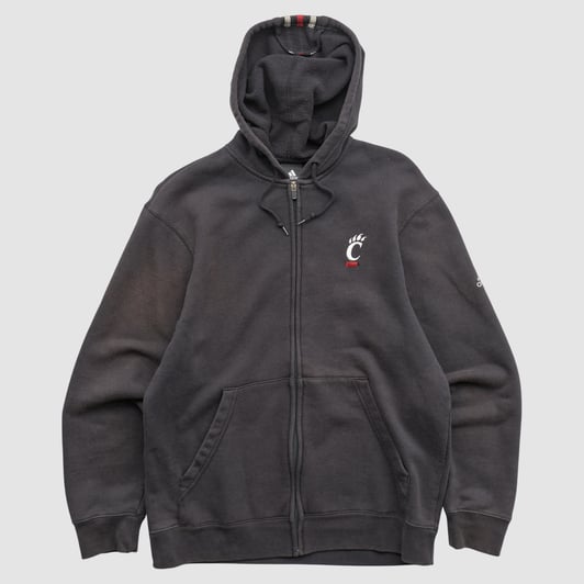 Cincinnati Bearcats Adidas 2010s Hooded Full Zip Sweatshirt - Black - S by Fanatics Real Vintage