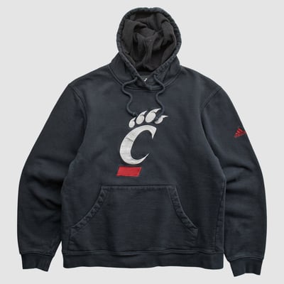 Cincinnati Bearcats Adidas 2010s Hooded Pullover Sweatshirt - Black - XS by Fanatics Real Vintage