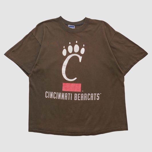 Cincinnati Bearcats Bike 90s T-shirt - Brown - L by Fanatics Real Vintage