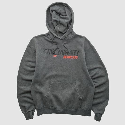 Cincinnati Bearcats Champion 2000s Hooded Pullover Sweatshirt - Charcoal - S by Fanatics Real Vintage