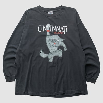Cincinnati Bearcats Delta 2000s Long Sleeve T-shirt - Black - 2XL by Fanatics Real Vintage