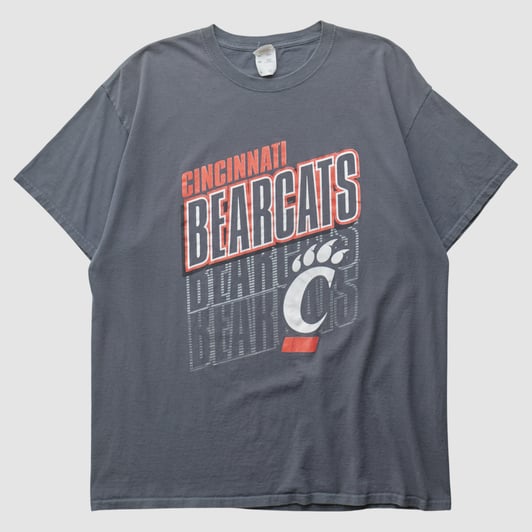 Cincinnati Bearcats Fruit of the Loom 2010s T-shirt - Charcoal - L by Fanatics Real Vintage
