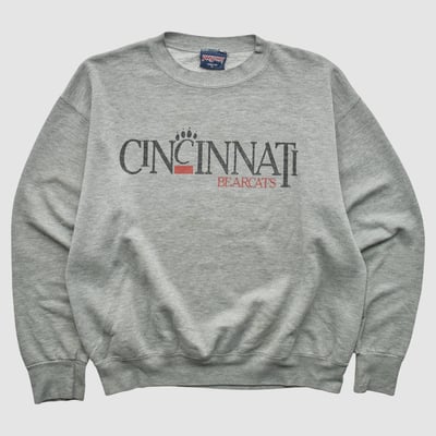 Cincinnati Bearcats Jansport 90s Pullover Sweatshirt - Heather Gray - L by Fanatics Real Vintage