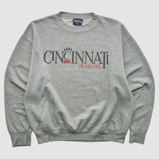 Cincinnati Bearcats Jansport 90s Pullover Sweatshirt - Heather Gray - L by Fanatics Real Vintage